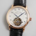 新版朗格1815 Tourbillon系列真飞轮 搭载复刻原版朗格Cal．L02.1手动顶级中轴真飞轮机芯  直径42mm 厚度11mm 绝对值得五星推荐的一款陀飞轮款式 [得意][得意]