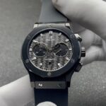 宇舶hublot恒宝表经典融合CLASSIC FUSION系列，直径45mm，表壳316L精钢，耐磨蓝宝石玻璃，施华洛世奇钻石镶嵌，进口搭载进口7750多巧能计时机芯，还原原装所有功能，在不同的时空共鸣，如绘画，如音乐，如时计，独一无二的HUBLOT最配独一无二的他，经典融合计时腕表。