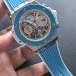 HBF  FACTORY  V2版 宇舶(恒宝)HUBLOT ——英勇无畏，拳拳出击，简称“HUB”“恒宝”，BigBang大爆炸元素材料计时码表v2版❶表壳采用进口316精钢材料 设计感爆炸❷搭载7750改“HUB1242”自动机芯 计时瞬启与一键飞返 完美还原原装功能 二次增重自动摆坨 达到更稳定的走时和超低返修率❸表带采用天然橡树橡胶表带 超强防水 柔软舒适❹表镜采用天然蓝宝石玻璃 耐磨耐刮 通透零瑕疵          作为一个年轻的品牌 宇舶以张扬的个性和独特的设计在高端制造下重抹一笔青春活力 将与大家一同感受年轻的自由！！！