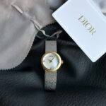 新款迪奥批  原单货！钻石腕表来了！La d de dior Satine系列高级仙女腕表，生动呈现了迪奥制表的精魂，弥足珍贵的高雅风格。米兰网织工艺精钢表链，超级秀气，完美契合仙女们纤细的手腕，在光线下bulingbuling亮闪闪，光彩夺目！原单Dior 表盘直径～25mm,原装ETA280 石英机芯，锅盖形蓝宝石玻璃，蓝光防炫效果，字面镶嵌4颗vs1.3南非真钻！表冠镶嵌施华洛世奇钻，超级闪！✨✨ 附带GTC国检证书一表一证。精挑细选确保每一粒钻石都是是成色上佳的美钻！A级贝母表盘，质感超棒！抛光太子妃指针。送专柜首饰袋和拆卸表带工具一支。bulingbuling闪的手表，真真是仙女们的心头爱了！编织网带超级舒适！绝对是值得入的一只经典女装表，好看又气质，很轻便而且对细手腕友好，永远不会喧宾夺主、但一定是锦上添花、无论是穿什么风格衣服都可以搭配它，实物很精致、低调又百搭！全套包装出！