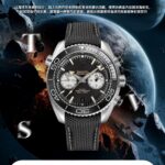 欧米茄海马宇宙600米男士新款计时，型号215.32.46.51.01.004（45.5mm）腕表 真正的原版一比一开模，所有功能及外观与原版一致（3位计时分针，归0时两支针同时归0，6位计时，9位小秒）n细节方面n1：精钢材质表壳，灰色表盘，夜光刻度指针，双小盘计时码表，带日历显示，灰色陶瓷单向旋转计时表圈，搭配灰色运动表带 折叠扣n2：搭载全新9900全自动计时机芯，双T抗震欧米茄独特黑摆轮工艺.同步原装超长72小时待机n所有计时功能复刻原装功能 n3：钢带采用316L精钢 cnc 打磨工艺 工艺复杂 匠心打造 为各大表友独献完美复刻:时间的淬炼的经典~致敬海洋之作n  ｛TVS先锋之作 必属精品｝