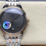 N1 Factory 欧米茄透底 新款碟飞典雅动能系列腕表n     N1出品只为传承经典，蝶飞至臻品质n 41毫米至臻天文台表n这款腕表的表壳为41毫米，整表原版开模，整体表壳采用原装精钢材质打造同步原装打磨技术，厚度做到11mm与原版一致，做到全网最薄！！！nn拱形表盘经过深蓝色PVD处理，其上印有不规则排列的垂直纹理，呈现出太阳射线的打磨效果，六位日历窗口包括日历盘字体大小均与原装一致nn钢带跟生耳同样是原版开模一比一打造，与正品同样的打磨技术，均可跟原装通用，真正做到了完美，绝非市场其他普通货nn皮带表扣是同原装一致的针扣，内部搭载欧米茄8810一体至臻天文台机芯，透过耐磨损蓝宝石玻璃表背，机芯的运转美态清晰可见。蝶飞请认准N1出品n          《N1品质，必属精品》