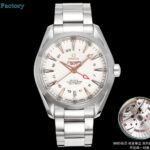 OVS 海马150 米GMT 搭载全新1:1一体机芯。尺寸43mm全新上市！1:表盘：以游艇 “柚木”板为素材 设计独特条纹表盘  GMT 双时区。2:机芯：8605机芯 双发条盒，双向自动上链，（市场唯一对版）3:避震器外观一致，具备真实功能的避震器 OVS ——我们是认真的！