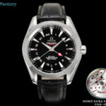 OVS 海马150 米GMT 搭载全新1:1一体机芯。尺寸43mm全新上市！1:表盘：以游艇 “柚木”板为素材 设计独特条纹表盘  GMT 双时区。2:机芯：8605机芯 双发条盒，双向自动上链，（市场唯一对版）3:避震器外观一致，具备真实功能的避震器 OVS ——我们是认真的！