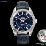 OVS 海马150 米GMT 搭载全新1:1一体机芯。尺寸43mm全新上市！1:表盘：以游艇 “柚木”板为素材 设计独特条纹表盘  GMT 双时区。2:机芯：8605机芯 双发条盒，双向自动上链，（市场唯一对版）3:避震器外观一致，具备真实功能的避震器 OVS ——我们是认真的！